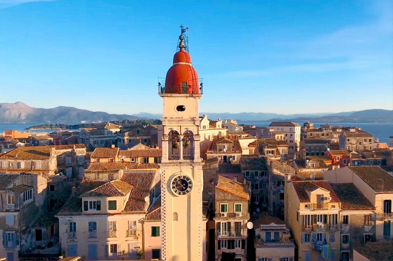 Spacious Maisonette - Roof Top View Of Corfu Port Mantouki Ngoại thất bức ảnh
