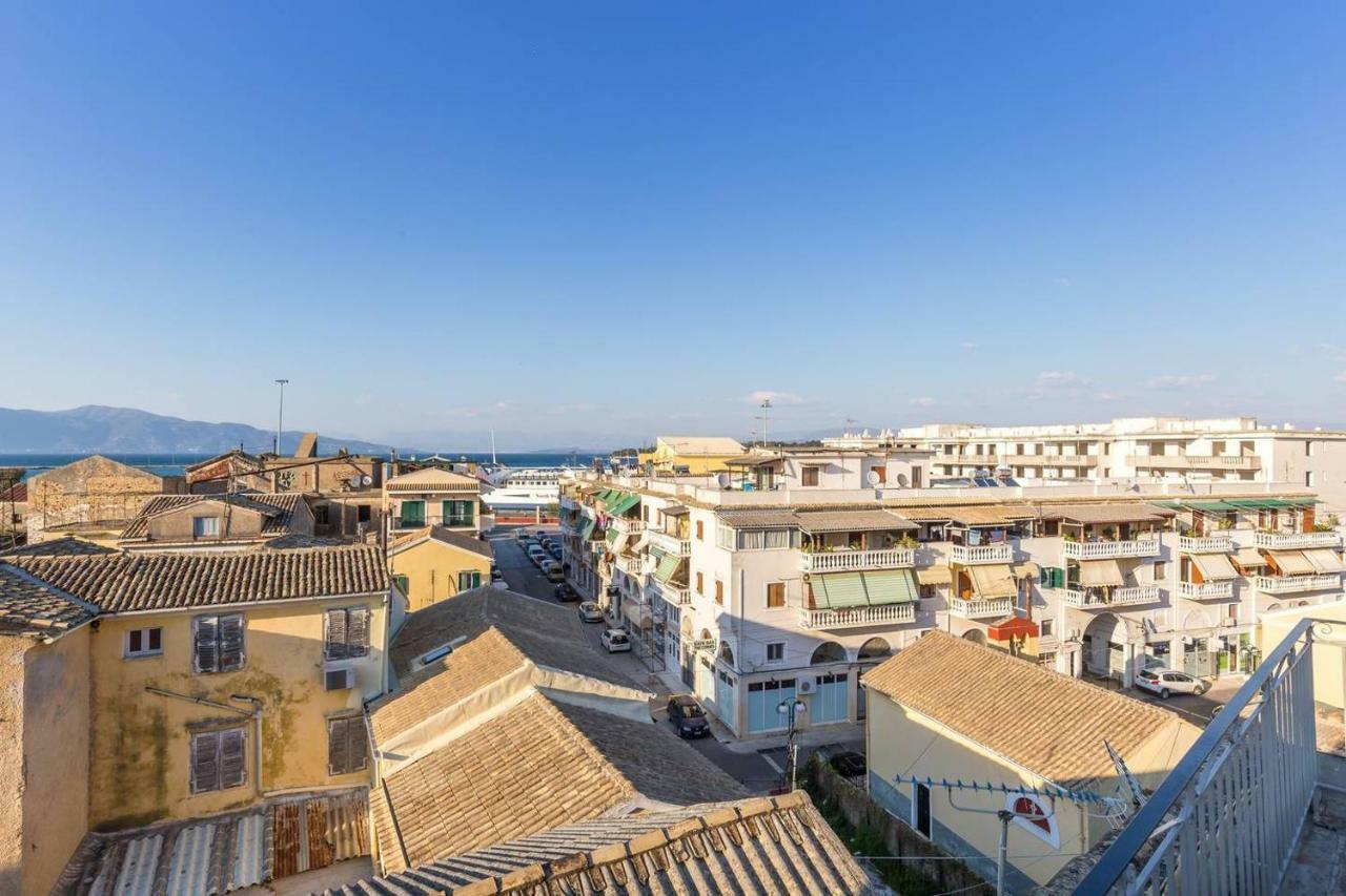 Spacious Maisonette - Roof Top View Of Corfu Port Mantouki Ngoại thất bức ảnh