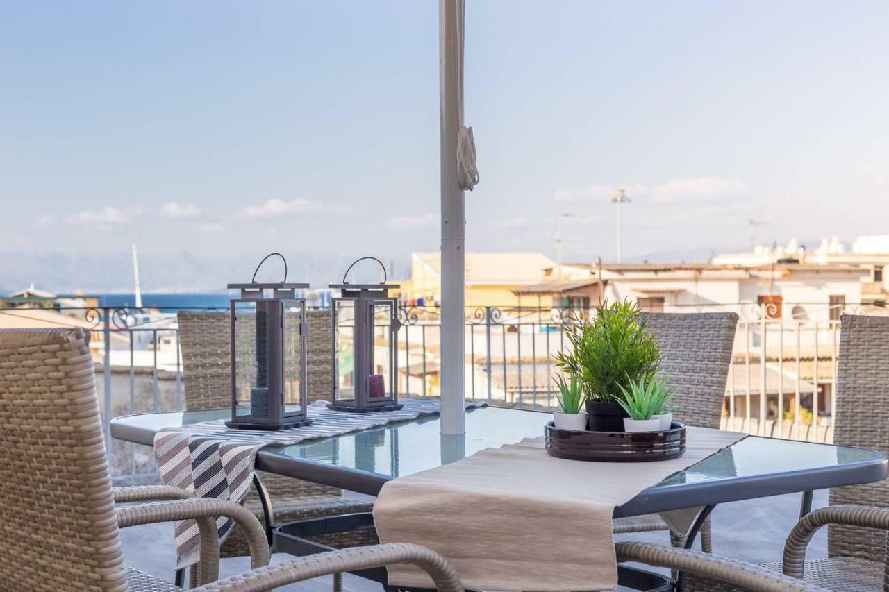 Spacious Maisonette - Roof Top View Of Corfu Port Mantouki Ngoại thất bức ảnh