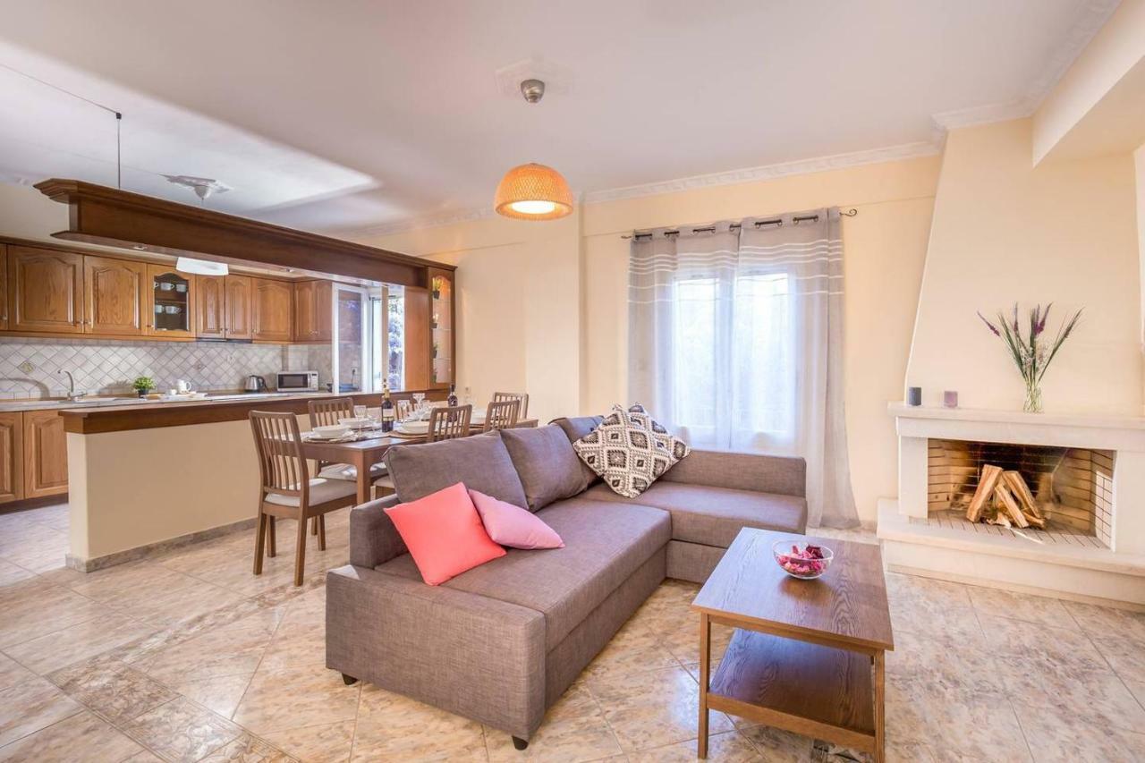 Spacious Maisonette - Roof Top View Of Corfu Port Mantouki Ngoại thất bức ảnh